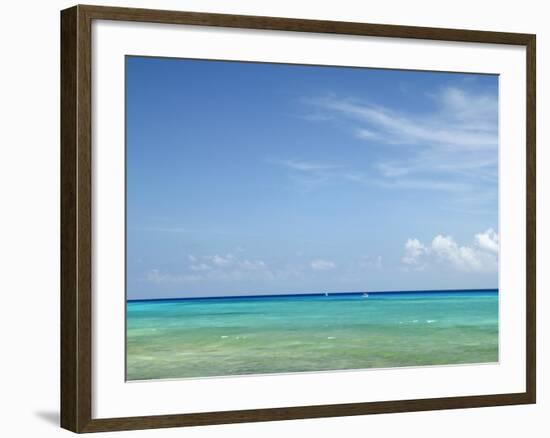 Blue Sea and Sky, Cancun, Mexico-Angelo Cavalli-Framed Photographic Print