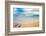 Blue Sea Beach in Nice Evening-Andrey_Kuzmin-Framed Photographic Print