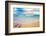 Blue Sea Beach in Nice Evening-Andrey_Kuzmin-Framed Photographic Print