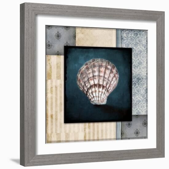 Blue Sea Clam Shell 2-LightBoxJournal-Framed Giclee Print