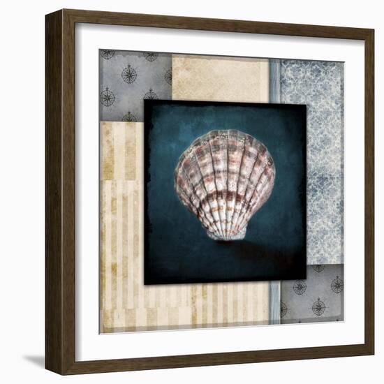 Blue Sea Clam Shell 2-LightBoxJournal-Framed Giclee Print