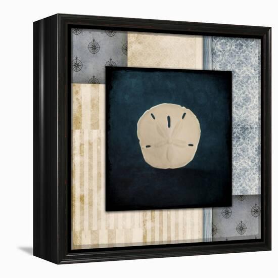 Blue Sea Sand Dollar-LightBoxJournal-Framed Premier Image Canvas