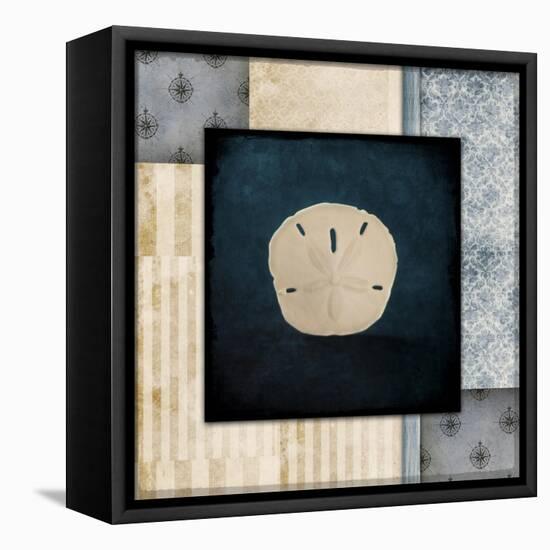 Blue Sea Sand Dollar-LightBoxJournal-Framed Premier Image Canvas