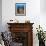 Blue Sea Star and brilliant red sea fans near Komba Island in the Flores Sea, Indonesia-Stuart Westmorland-Framed Photographic Print displayed on a wall