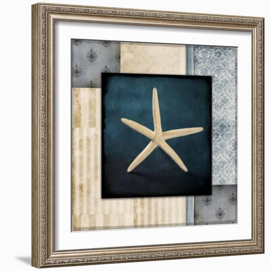 Blue Sea Starfish-LightBoxJournal-Framed Giclee Print