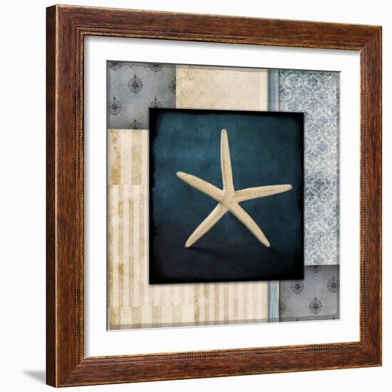 Blue Sea Starfish-LightBoxJournal-Framed Giclee Print