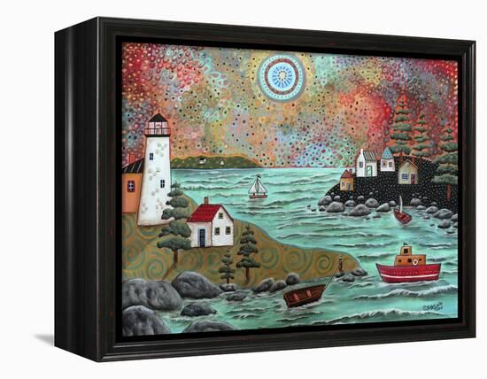 Blue Sea-Karla Gerard-Framed Premier Image Canvas