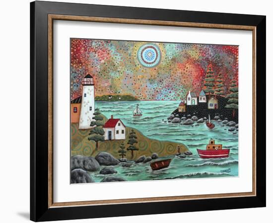 Blue Sea-Karla Gerard-Framed Giclee Print