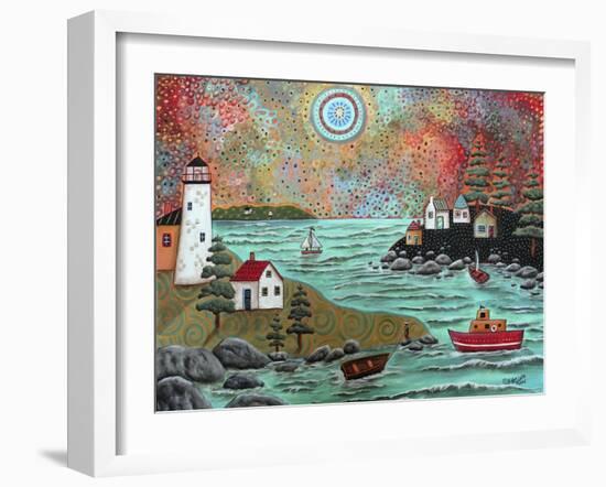 Blue Sea-Karla Gerard-Framed Giclee Print