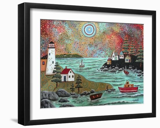 Blue Sea-Karla Gerard-Framed Premium Giclee Print