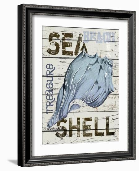 Blue Seashell-Karen Williams-Framed Giclee Print