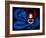 Blue Serpent - a Gothic Fairy and her Dragon-Jasmine Becket-Griffith-Framed Art Print