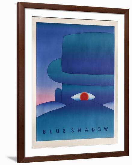 Blue Shadow-Jean Michel Folon-Framed Collectable Print