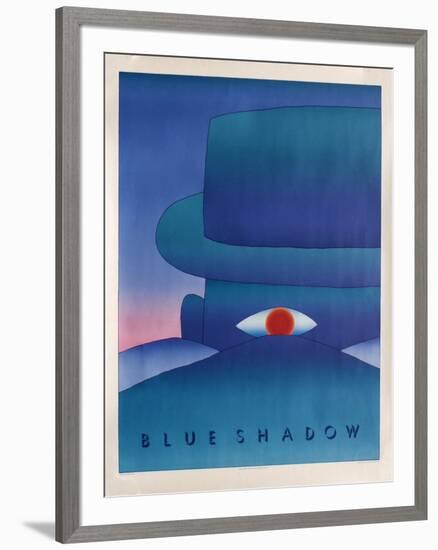 Blue Shadow-Jean Michel Folon-Framed Collectable Print