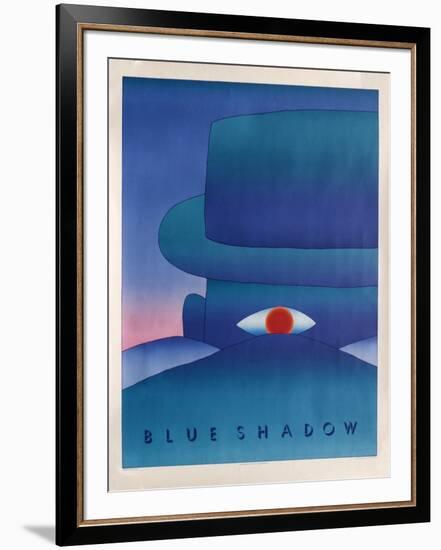 Blue Shadow-Jean Michel Folon-Framed Collectable Print