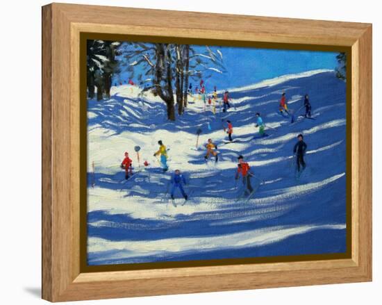 Blue Shadows, Morzine-Andrew Macara-Framed Premier Image Canvas