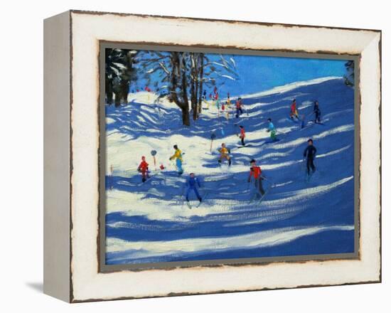 Blue Shadows, Morzine-Andrew Macara-Framed Premier Image Canvas