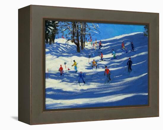 Blue Shadows, Morzine-Andrew Macara-Framed Premier Image Canvas