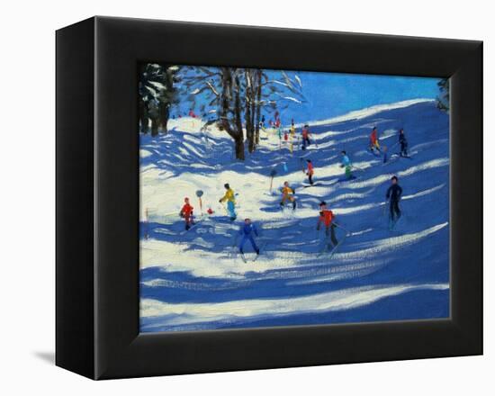 Blue Shadows, Morzine-Andrew Macara-Framed Premier Image Canvas