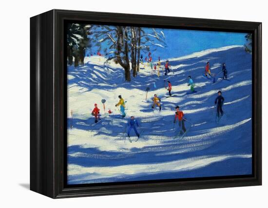 Blue Shadows, Morzine-Andrew Macara-Framed Premier Image Canvas