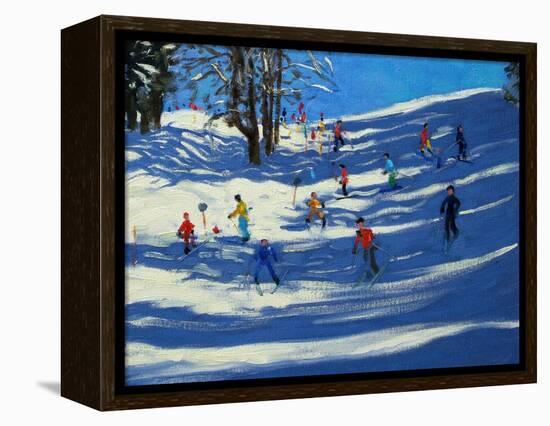 Blue Shadows, Morzine-Andrew Macara-Framed Premier Image Canvas