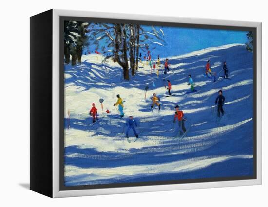 Blue Shadows, Morzine-Andrew Macara-Framed Premier Image Canvas