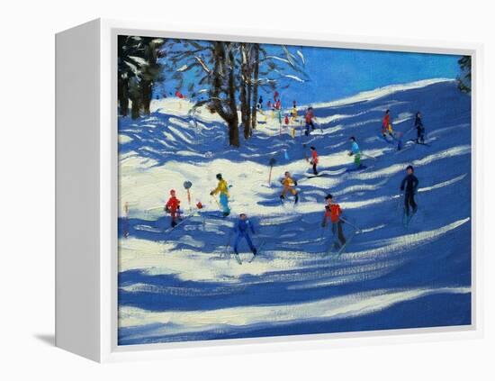 Blue Shadows, Morzine-Andrew Macara-Framed Premier Image Canvas