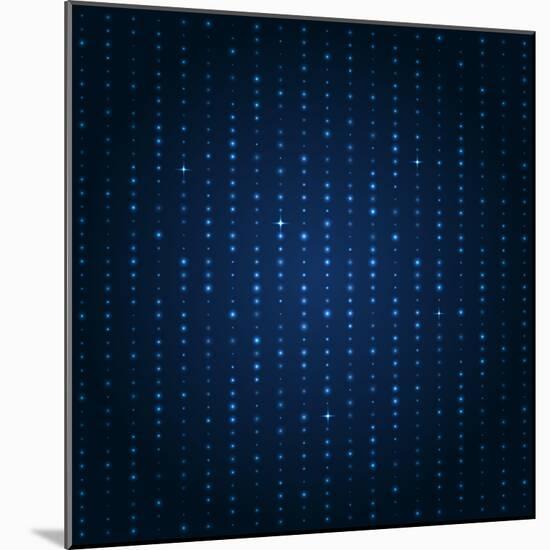 Blue Shining Pattern. Vector Background-Mastak A-Mounted Art Print