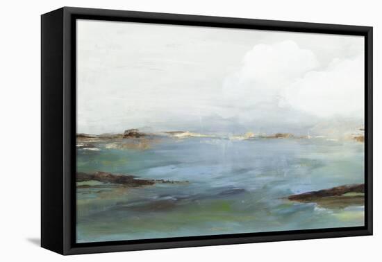 Blue Shore Serene-Allison Pearce-Framed Stretched Canvas