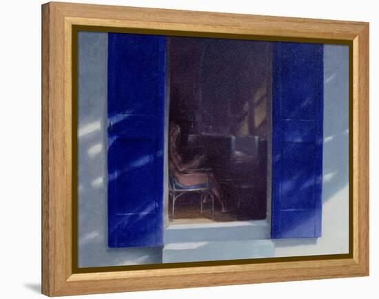 Blue Shutters, 1985-Lincoln Seligman-Framed Premier Image Canvas