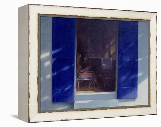 Blue Shutters, 1985-Lincoln Seligman-Framed Premier Image Canvas