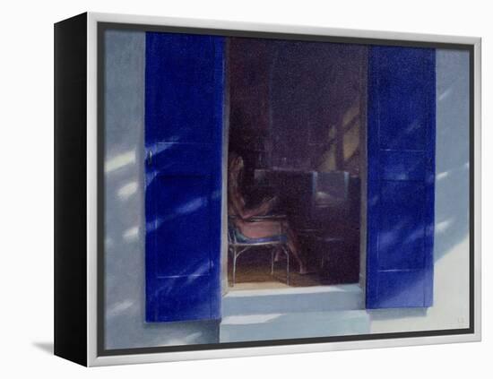 Blue Shutters, 1985-Lincoln Seligman-Framed Premier Image Canvas