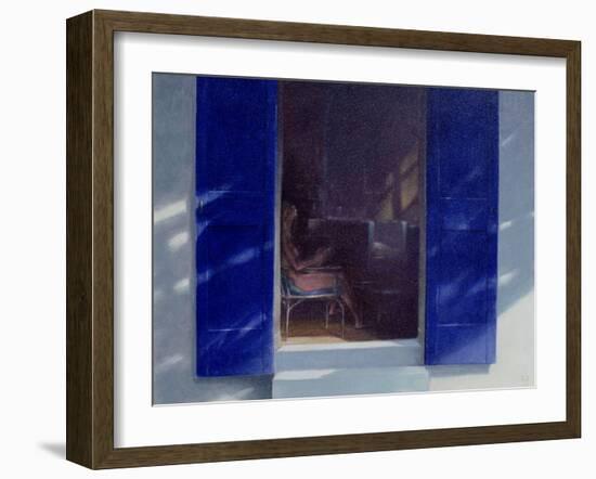 Blue Shutters, 1985-Lincoln Seligman-Framed Giclee Print