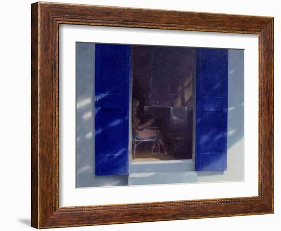 Blue Shutters, 1985-Lincoln Seligman-Framed Giclee Print