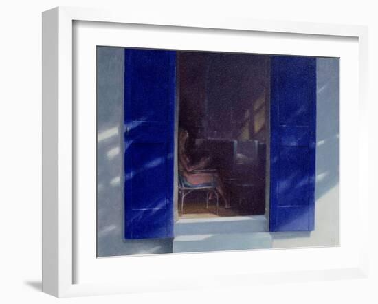 Blue Shutters, 1985-Lincoln Seligman-Framed Giclee Print