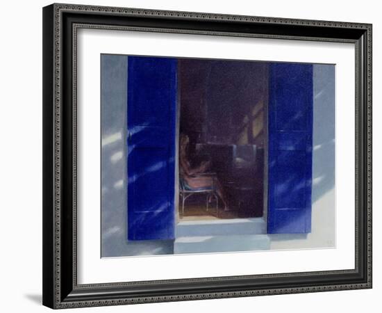 Blue Shutters, 1985-Lincoln Seligman-Framed Giclee Print