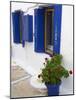 Blue Shutters, Plaka, Old Village, Milos, Cyclades Islands, Greek Islands, Greece, Europe-Tuul-Mounted Photographic Print