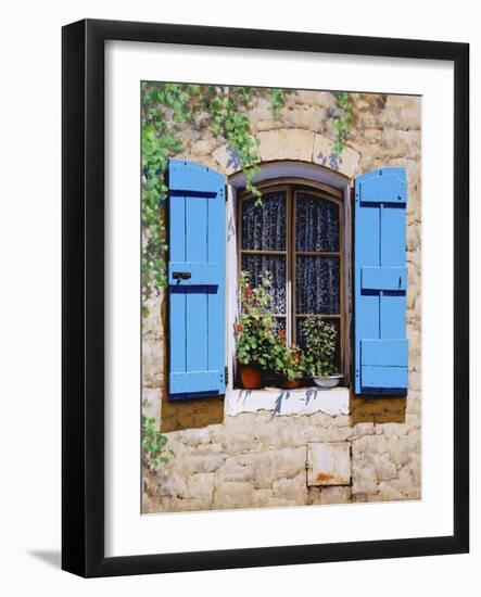 Blue Shutters-Michael Swanson-Framed Art Print