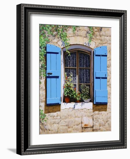 Blue Shutters-Michael Swanson-Framed Art Print