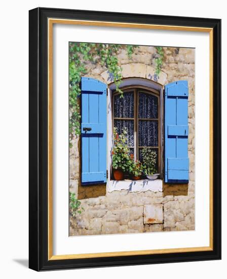 Blue Shutters-Michael Swanson-Framed Art Print