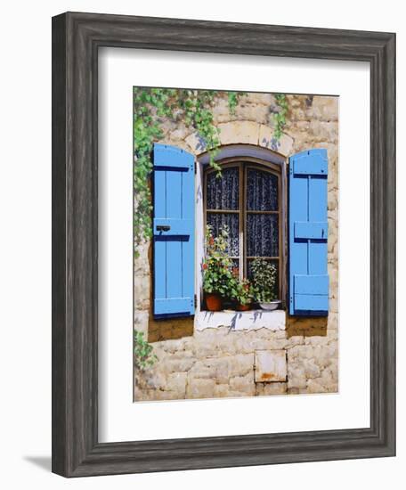 Blue Shutters-Michael Swanson-Framed Art Print