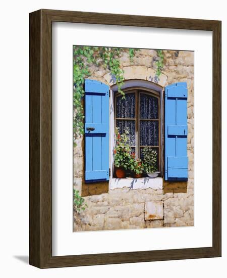 Blue Shutters-Michael Swanson-Framed Art Print