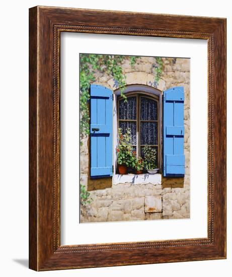 Blue Shutters-Michael Swanson-Framed Art Print