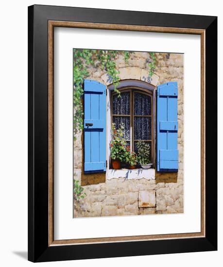 Blue Shutters-Michael Swanson-Framed Art Print