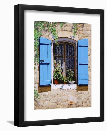 Blue Shutters-Michael Swanson-Framed Art Print