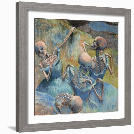 Blue Skelly Dancers-Marie Marfia Fine Art-Framed Giclee Print