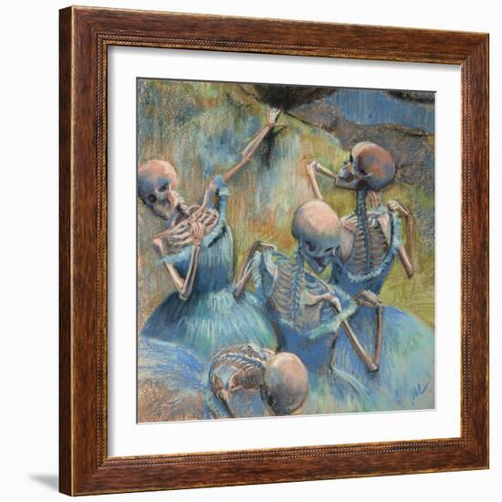 Blue Skelly Dancers-Marie Marfia Fine Art-Framed Giclee Print