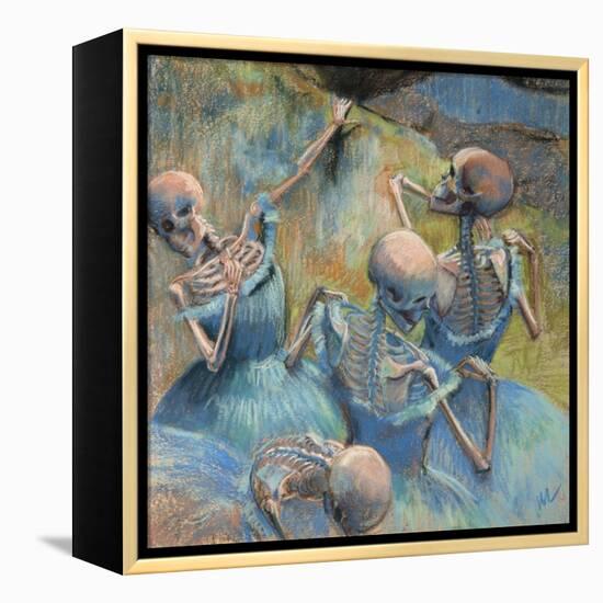 Blue Skelly Dancers-Marie Marfia Fine Art-Framed Premier Image Canvas