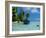 Blue Skiff Bora Bora Lagoon-Lawrence Da Luz Photography-Framed Photographic Print