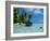 Blue Skiff Bora Bora Lagoon-Lawrence Da Luz Photography-Framed Photographic Print